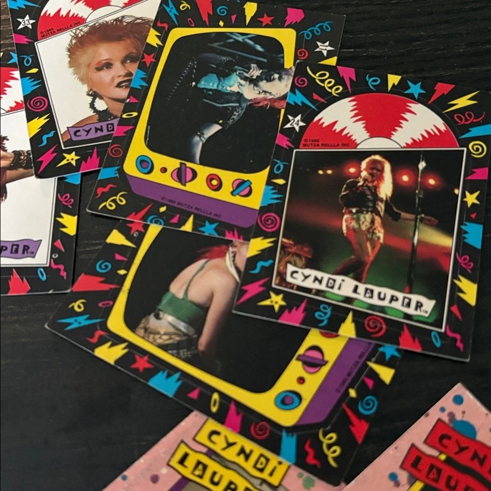 Retro Music Star Party Cards Cyndi Lauper